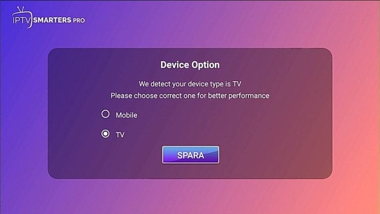 IPTV Smarters PRO Instruktioner Steg 1 Svensk IPTV