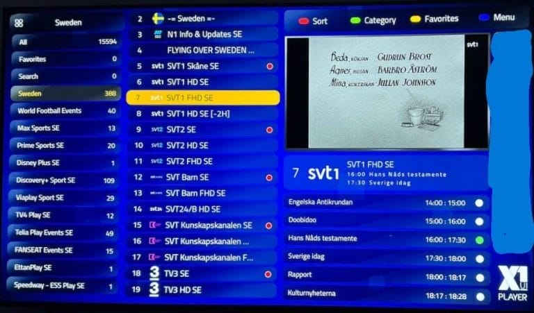 XUI IPTV Player Smart TV Instruktioner Svensk IPTV Steg 4